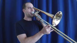 Legato Slurs on Trombone  Simple Easy Beginner Legato Tongue Exercise for Trombonists [upl. by Templer566]