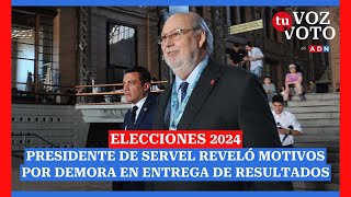 Elecciones 2024  Presidente de Servel reveló motivos de la demora en entrega de resultados [upl. by Stoddart594]