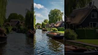 Giethoorn a charming village in the Netherlands is known as the quotVenice of the Northquot travel [upl. by Tiffanie]