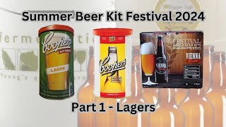 Nige and Anders Extraordinary Summer Beer Kit Festival 2024  Part 1  Lagers [upl. by Ulla]