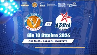 DAI OPTICALVIRTUS BASKET MOLFETTA 🆚 TECNOELEVA ADRIA BARI [upl. by Mirisola308]