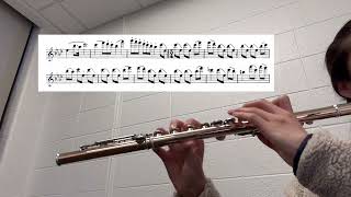 111824 practice log Demersseman flute etude no 9 [upl. by Nerin]