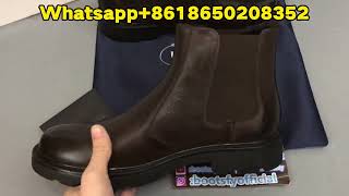 Prada Leather Chelsea boots from BOOTSFY [upl. by Gulick]