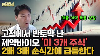 고점에서 반토막 난 제약바이오 이 3개 주식 매출 이익 폭풍 성장으로 2배 3배 순식간에 급등한다 인생주식 [upl. by Osicnarf]