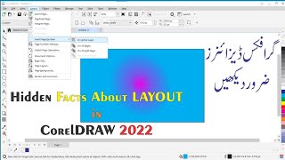 Layout commands in CorelDRaw 2022Hidden secretsMust watch to become an expert in Graphic Designing [upl. by Stubstad587]