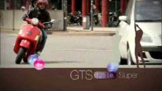 Vespa GTS 125 Super  Official Video [upl. by Cumine]