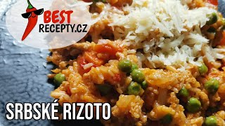 RYCHLÉ SRBSKÉ RIZOTO 🍲NEJLEPŠÍ ŠKOLNÍ RIZOTO Z MLETÉHO MASA🍲🫑DŽUVEČ🫑 [upl. by Yanffit]