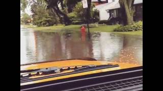 Flooding in Libertyville IL On July 13 2017 [upl. by Nerehs]