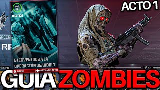 La GUIA COMPLETA de ZOMBIES EN ESPAÑOL ACTO 1  COMPLETA LA SKIN GRATIS DE ZOMBIES [upl. by Cohberg]