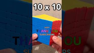 Rubiks cube from 1x1 to 10x10 [upl. by Denna]