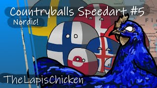 Countryballs Speedart 5  Nordic [upl. by Cookie]