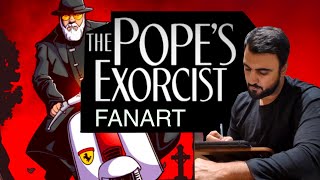 The Pope’s Exorcist FanArt Procreate Timelapse [upl. by Pihc]