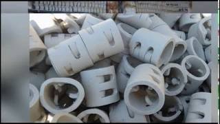 ceramic pall ring production in factory [upl. by Velvet427]