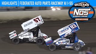 World of Outlaws NOS Energy Sprint Cars  Federated Auto Parts Raceway  August 2 2024  HIGHLIGHTS [upl. by Mirella]