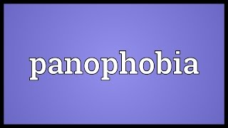 Panophobia Meaning [upl. by Gardia45]