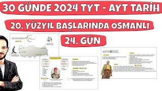 30 GÜNDE YKS TARİH KAMPI 24 GÜN TYT AYT 20 YÜZYIL BAŞLARINDA OSMANLI DEVLETİ 3 İnkılaptarihi [upl. by Nowtna]