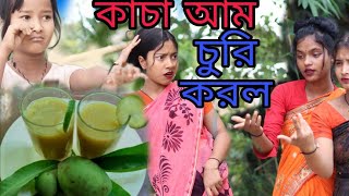 কাচা আম চুরি করলো 😂 Kacha Am Suri Korlo 😂 Singer Sadikul Junmoni  Bangla Funny Rap Song [upl. by Tattan]