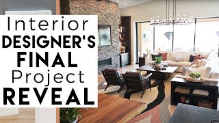 INTERIOR DESIGN  Living Room and Kitchen Makeover Reveal [upl. by Henke822]