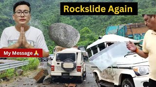 Rockslide Again in Chumoukedima  Public should question [upl. by Elokkin302]