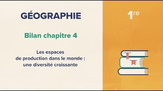 Les espaces de production dans le monde  une diversité croissante Géographie 1re [upl. by Tolkan]