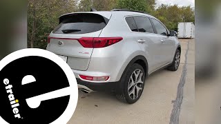 etrailer  Trailer Hitch Installation  2018 Kia Sportage  Curt [upl. by Waverley]