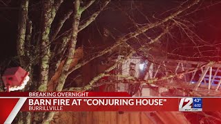 Barn on Conjuring House property catches fire [upl. by Lancelle900]