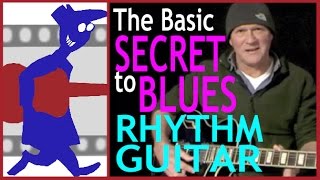 Basic secret to blues rhythm guitar [upl. by Bandur381]