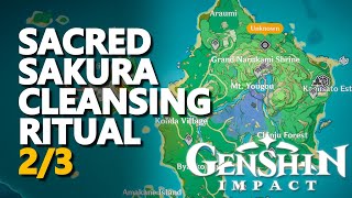 Sacred Sakura Cleansing Ritual 23 Genshin Impact Location [upl. by Furie]