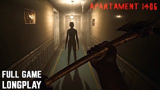 Apartament 1406 Horror  Full Game Longplay Walkthrough  Intense Indie Horror Game [upl. by Burney9]