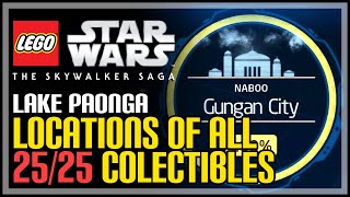 All Naboo Lake Paonga Collectibles 100 Guide LEGO The Skywalker Saga [upl. by Shaylah]