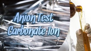 Anion Test for Carbonate Ion  Experiment Cikgu Siti cikgootube [upl. by Witherspoon224]