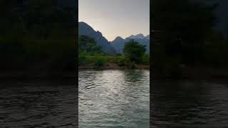 Kayaking on the river of Vang Vieng [upl. by Quirk]