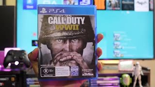 Call of Duty WW2 Game Unboxing for PS4 Pro [upl. by Ahseet985]