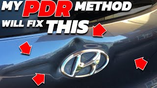 Use this METHOD to fix your DENTS  No Filler amp No Paint [upl. by Jessie687]