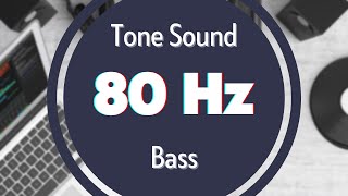 80 Hz Clear Bass Sound Tone Audio Signal Sine Waveform [upl. by Haceber]