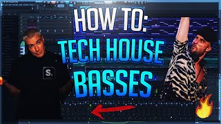 How To Tech House Basses  Sounddesign Tutorial in Serum Free Presets [upl. by Lanford]