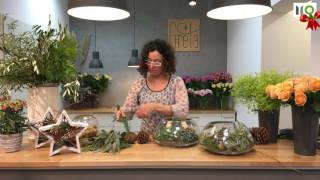 Sekunda dla Kwiatów  świąteczna kompozycja w szkle floristic diy christmas arrangement S04 E04 [upl. by Sheelagh832]