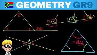 Gr 9 Geometry Lines and Triangles [upl. by Aretahs100]