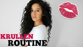 Krullen Routine 💞  2C 3A curls   By Alyssarxs [upl. by Naenej]