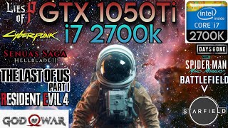 GTX 1050 Ti  I7 2700k amp 16GB Ram  Test In 14 Games [upl. by Jed]