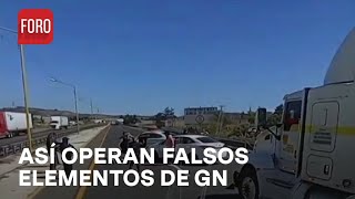 Así operan falsos elementos de la Guardia Nacional en autopista PueblaOrizaba  Hora21 [upl. by Adams]