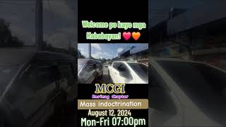 MCGI Mass Indoctrination AUGUST 12 2024 700pm [upl. by Gisser]