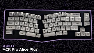 Affordable Ergo Keyboard  Akko ACR Pro Alice Plus Review [upl. by Reniti]