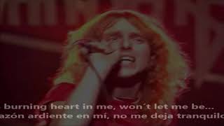 Burning heart by Vandenberg with lyrics EnglishSpanish [upl. by Briney]