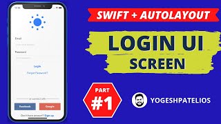 Part1 The easiest way to build a Login screen with Autolayout using UITableView in Swift 5 Hindi [upl. by Thora327]