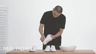 How To Keep Your Sneakers Clean  MR PORTER [upl. by Rufe]