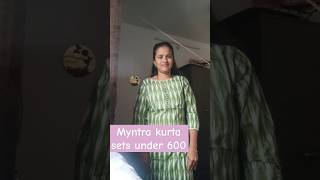 Myntra kurta sets under 600 rs [upl. by Aicenet307]