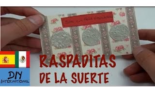 CÓMO HACER UNA RASPADITA DE LA SUERTE  RASPA Y GANA  TUTORIAL DIY [upl. by Alain]