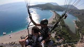 Fethiye Ölüdeniz Yamaç Paraşütü 4K Paragliding in Turkey [upl. by Nemracledairam723]