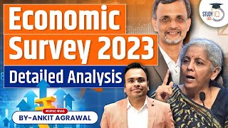 Complete Analysis amp Highlights of Economic Survey 202223  UPSC Economy  Budget [upl. by Jempty]